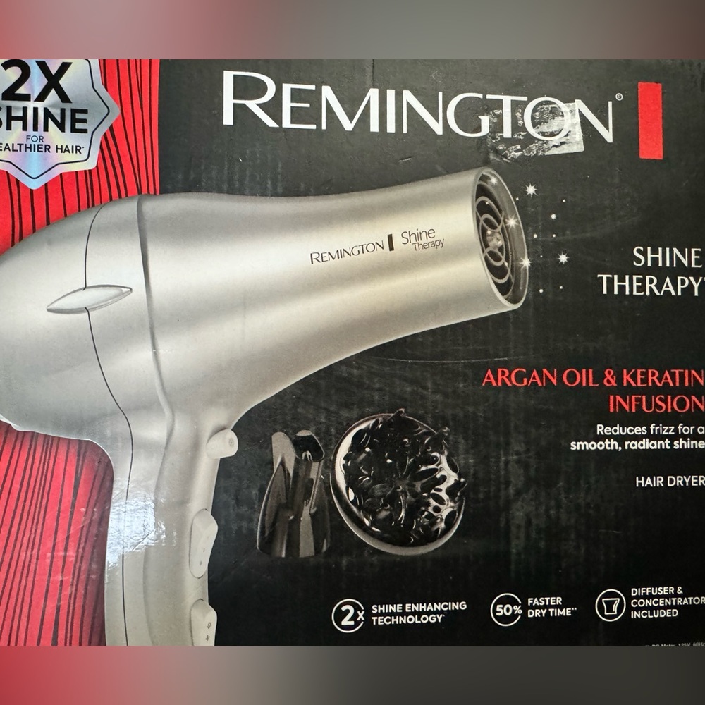 REMINGTON Shine Therapy Argan Oil & Keratin Hair Dryer/Blow Dryer